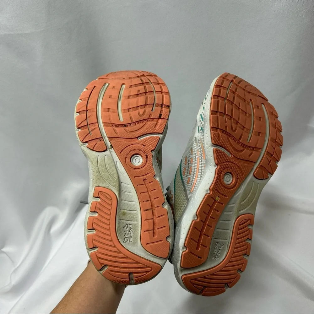 Brooks | Glycerin 20 Running Tennis Shoes White Teal Lace Up Women’s Size 7